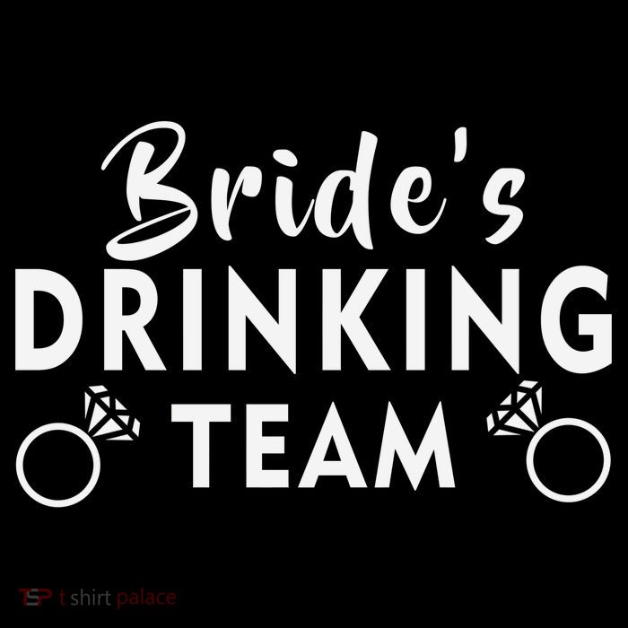 Bride's Drinking Team Button