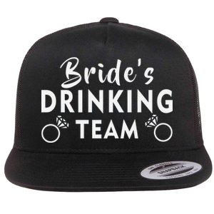 Bride's Drinking Team Flat Bill Trucker Hat