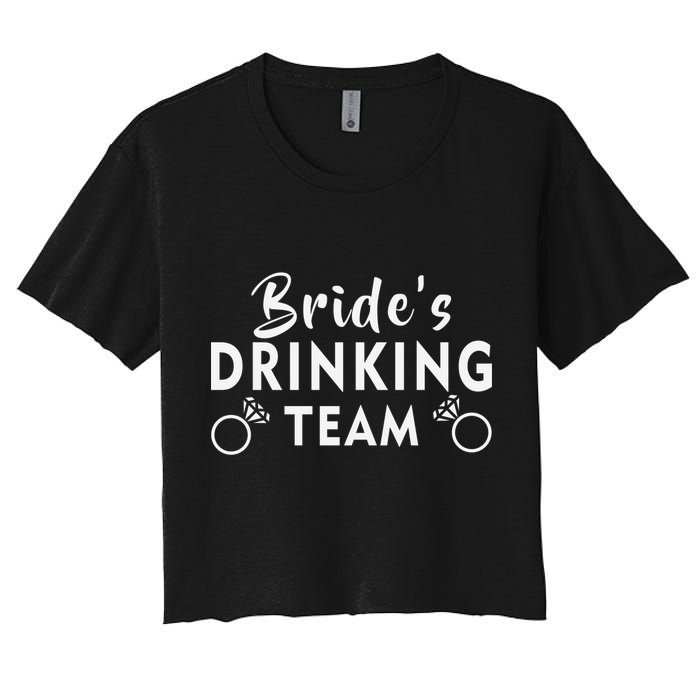 Bride's Drinking Team Women's Crop Top Tee