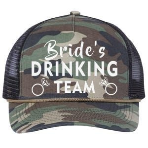 Bride's Drinking Team Retro Rope Trucker Hat Cap