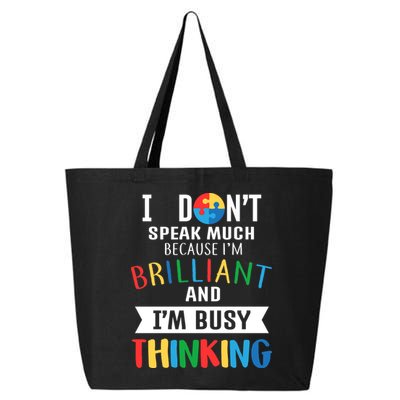 Brilliant And Busy Thinking Autism Awareness 25L Jumbo Tote