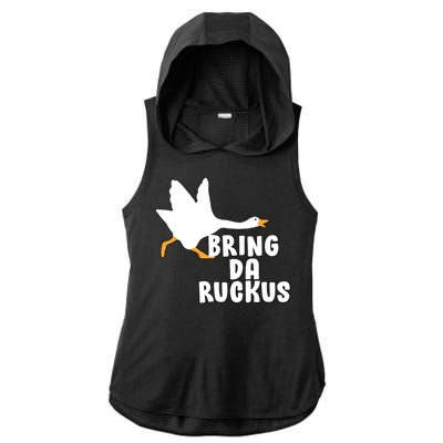 Bring Da Ruckus Ladies PosiCharge Tri-Blend Wicking Draft Hoodie Tank