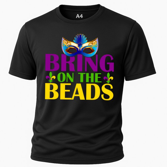 Bring On The Beads Mardi Gras Cooling Performance Crew T-Shirt