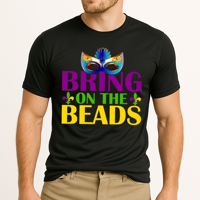 Bring On The Beads Mardi Gras Cooling Performance Crew T-Shirt