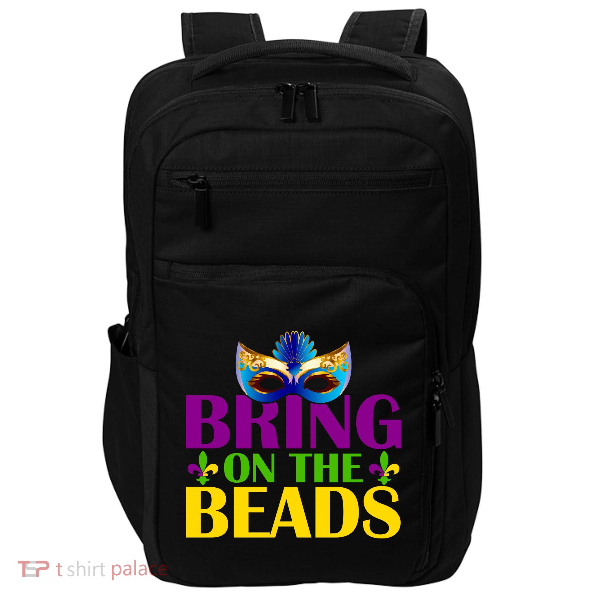 Bring On The Beads Mardi Gras Impact Tech Backpack