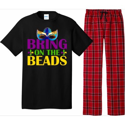 Bring On The Beads Mardi Gras Pajama Set