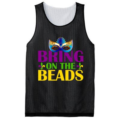 Bring On The Beads Mardi Gras Mesh Reversible Basketball Jersey Tank