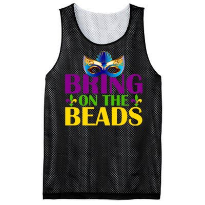 Bring On The Beads Mardi Gras Mesh Reversible Basketball Jersey Tank