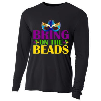 Bring On The Beads Mardi Gras Cooling Performance Long Sleeve Crew