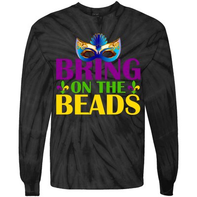 Bring On The Beads Mardi Gras Tie-Dye Long Sleeve Shirt