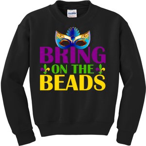 Bring On The Beads Mardi Gras Kids Sweatshirt