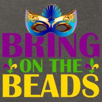 Bring On The Beads Mardi Gras Cotton Canvas Backpack