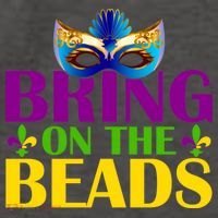 Bring On The Beads Mardi Gras Vector Backpack