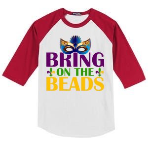 Bring On The Beads Mardi Gras Kids Colorblock Raglan Jersey