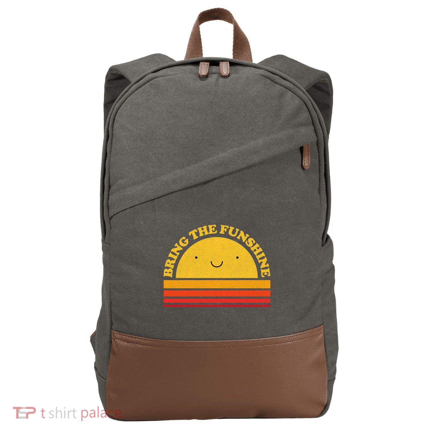 Bring On The Funshine Cotton Canvas Backpack