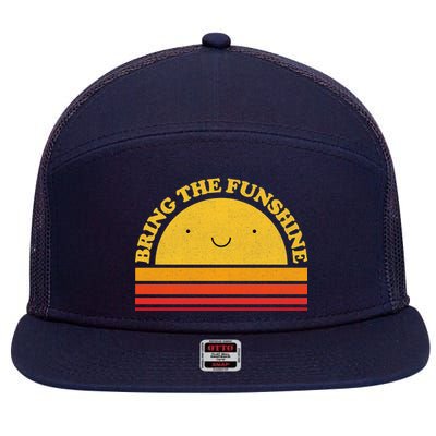 Bring On The Funshine 7 Panel Mesh Trucker Snapback Hat