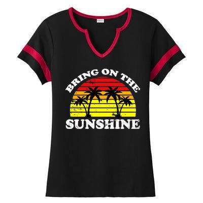 Bring On The Sunshine Ladies Halftime Notch Neck Tee