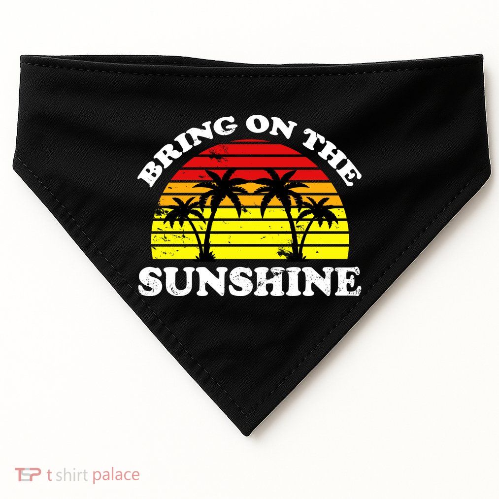 Bring On The Sunshine USA-Made Doggie Bandana