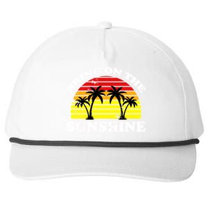 Bring On The Sunshine Snapback Five-Panel Rope Hat