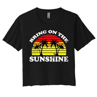 Bring On The Sunshine Women's Crop Top Tee