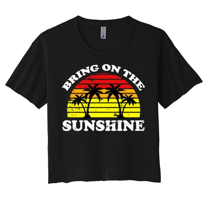 Bring On The Sunshine Women's Crop Top Tee