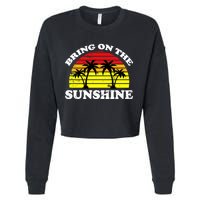 Bring On The Sunshine Cropped Pullover Crew