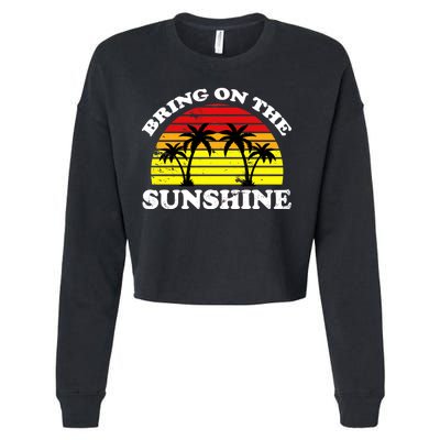 Bring On The Sunshine Cropped Pullover Crew