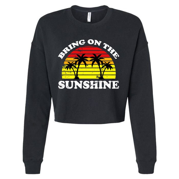 Bring On The Sunshine Cropped Pullover Crew