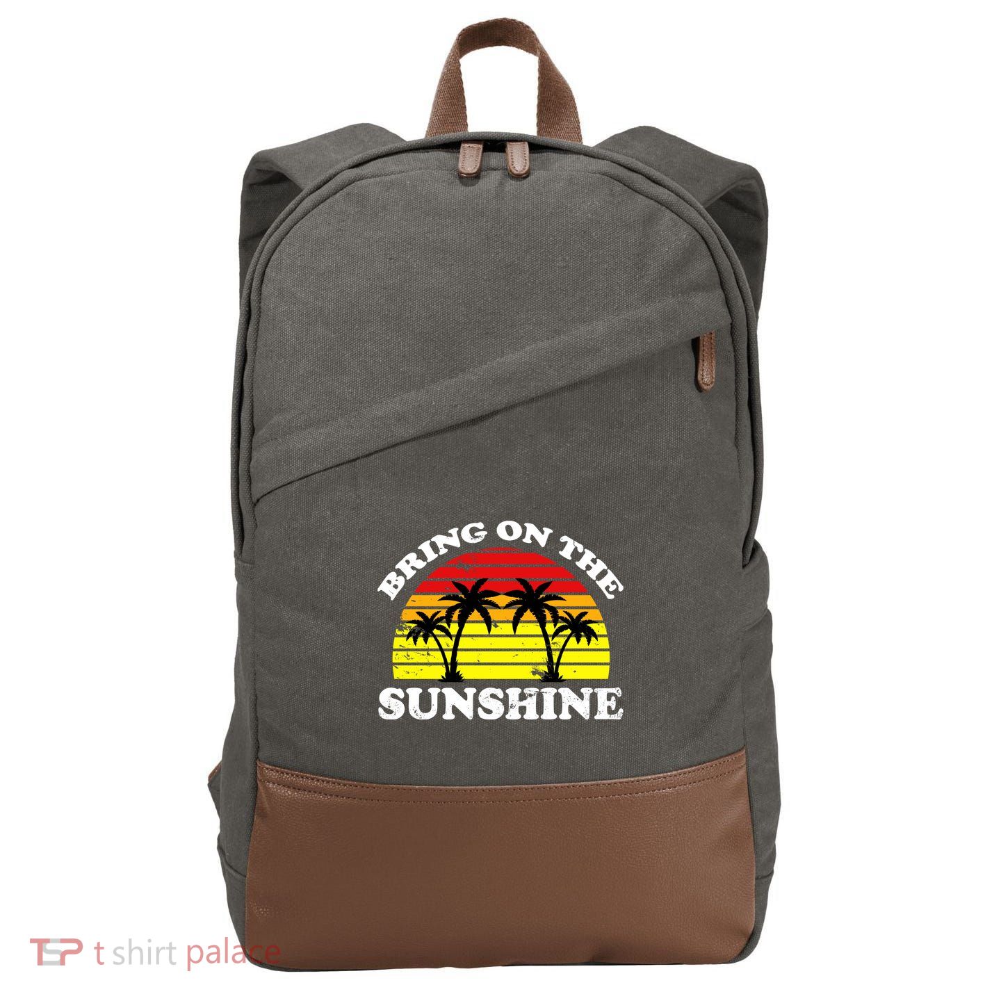 Bring On The Sunshine Cotton Canvas Backpack