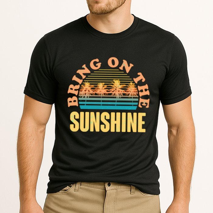 Bring On The Sunshine Tropical Palm Trees Cooling Performance Crew T-Shirt