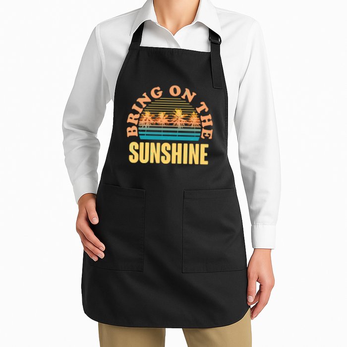 Bring On The Sunshine Tropical Palm Trees Apron