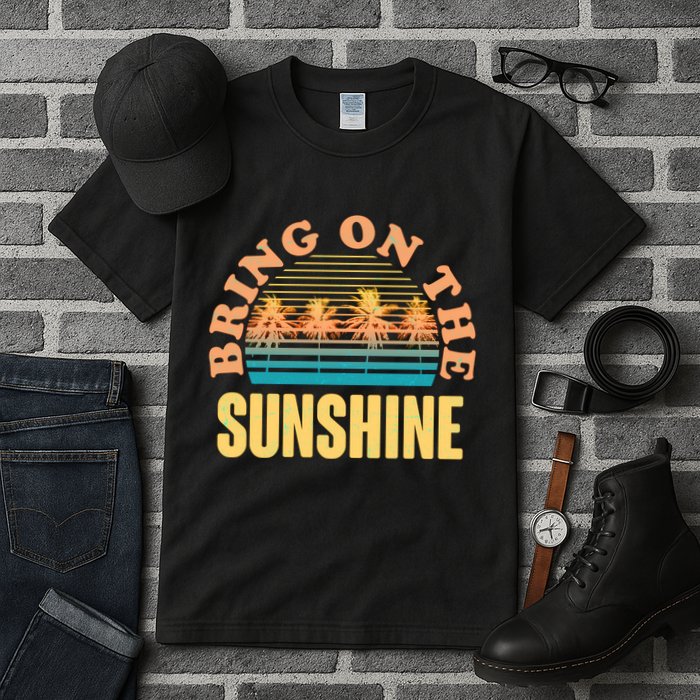 Bring On The Sunshine Tropical Palm Trees Tall T-Shirt