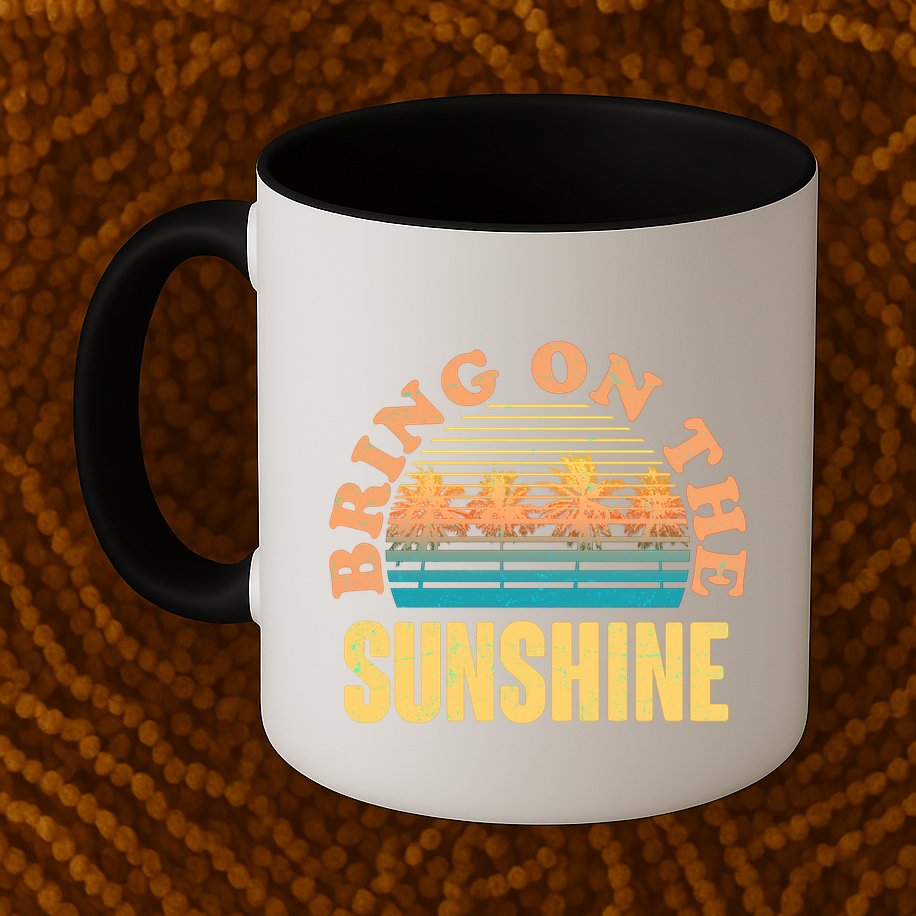 Bring On The Sunshine Tropical Palm Trees Mug