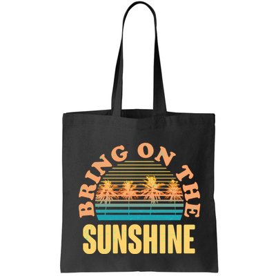 Bring On The Sunshine Tropical Palm Trees Bag
