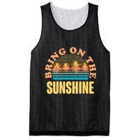 Bring On The Sunshine Tropical Palm Trees Mesh Reversible Basketball Jersey Tank