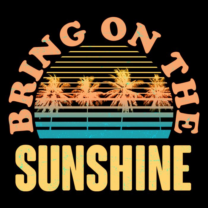 Bring On The Sunshine Tropical Palm Trees Poster