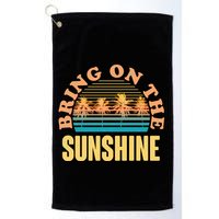 Bring On The Sunshine Tropical Palm Trees Golf Towel