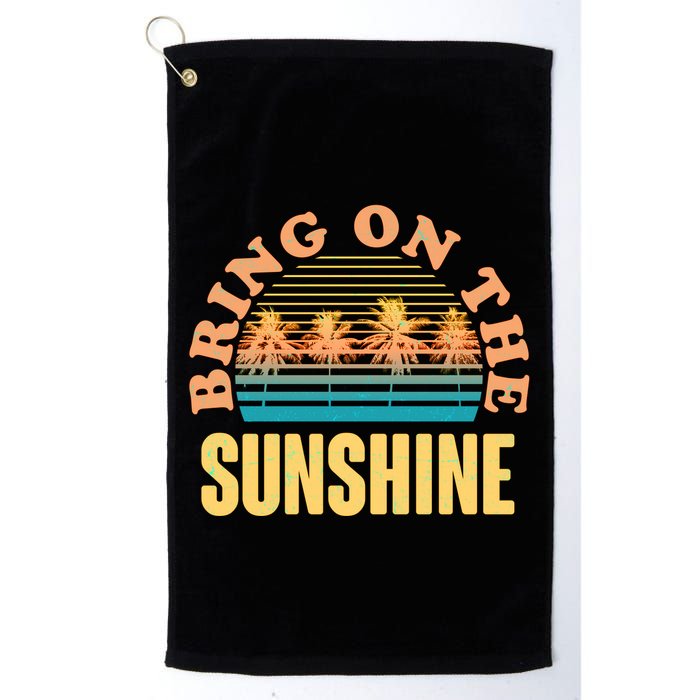 Bring On The Sunshine Tropical Palm Trees Golf Towel