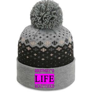 Britney's Life Matters BLM Free Britney The Baniff Cuffed Pom Beanie