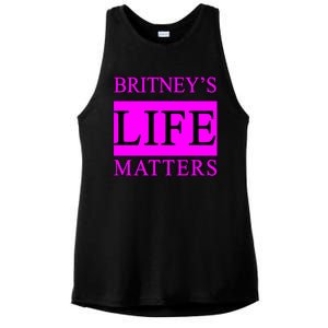 Britney's Life Matters BLM Free Britney Ladies PosiCharge Tri-Blend Wicking Tank