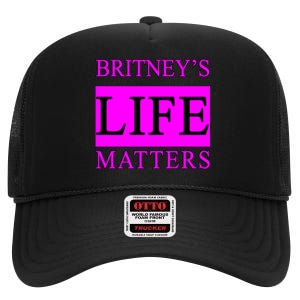 Britney's Life Matters BLM Free Britney High Crown Mesh Back Trucker Hat