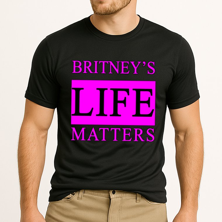 Britney's Life Matters BLM Free Britney Cooling Performance Crew T-Shirt
