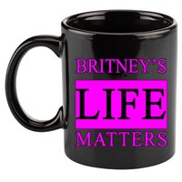 Britney's Life Matters BLM Free Britney 11oz C Handle Ceramic Mug