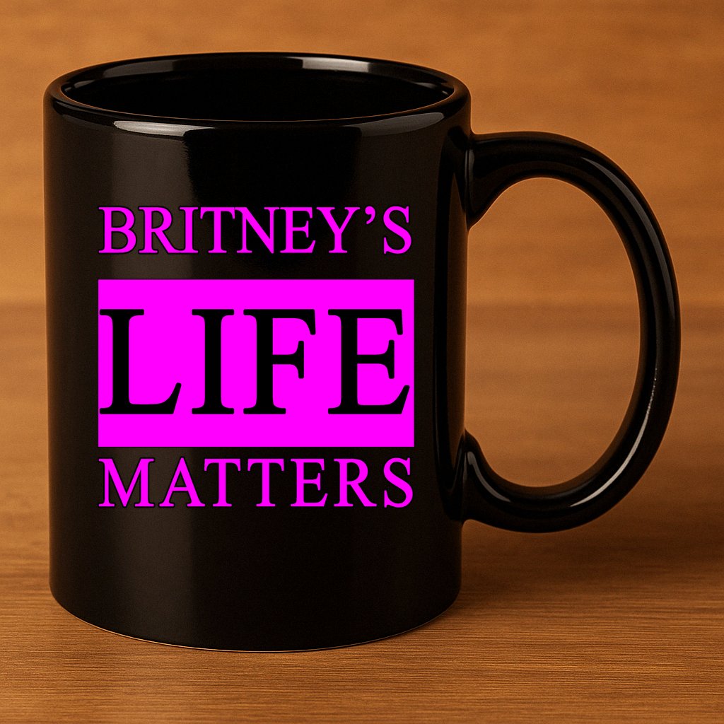 Britney's Life Matters BLM Free Britney 11oz C Handle Ceramic Mug
