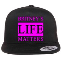 Britney's Life Matters BLM Free Britney Flat Bill Trucker Hat