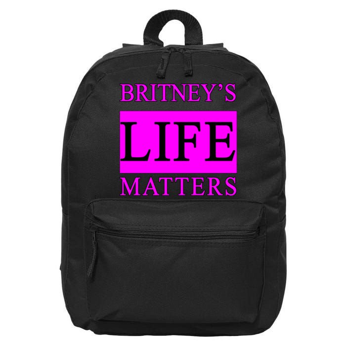 Britney's Life Matters BLM Free Britney 16 in Basic Backpack