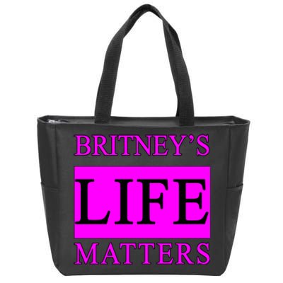 Britney's Life Matters BLM Free Britney Zip Tote Bag