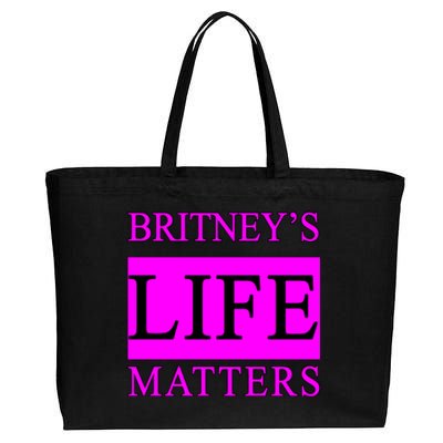 Britney's Life Matters BLM Free Britney Cotton Canvas Jumbo Tote