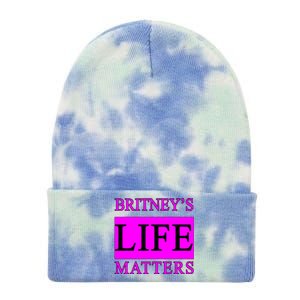 Britney's Life Matters BLM Free Britney Tie Dye 12in Knit Beanie