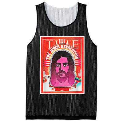 Boho Retro Jesus Revolution Vintage Christian Faith Revival Mesh Reversible Basketball Jersey Tank